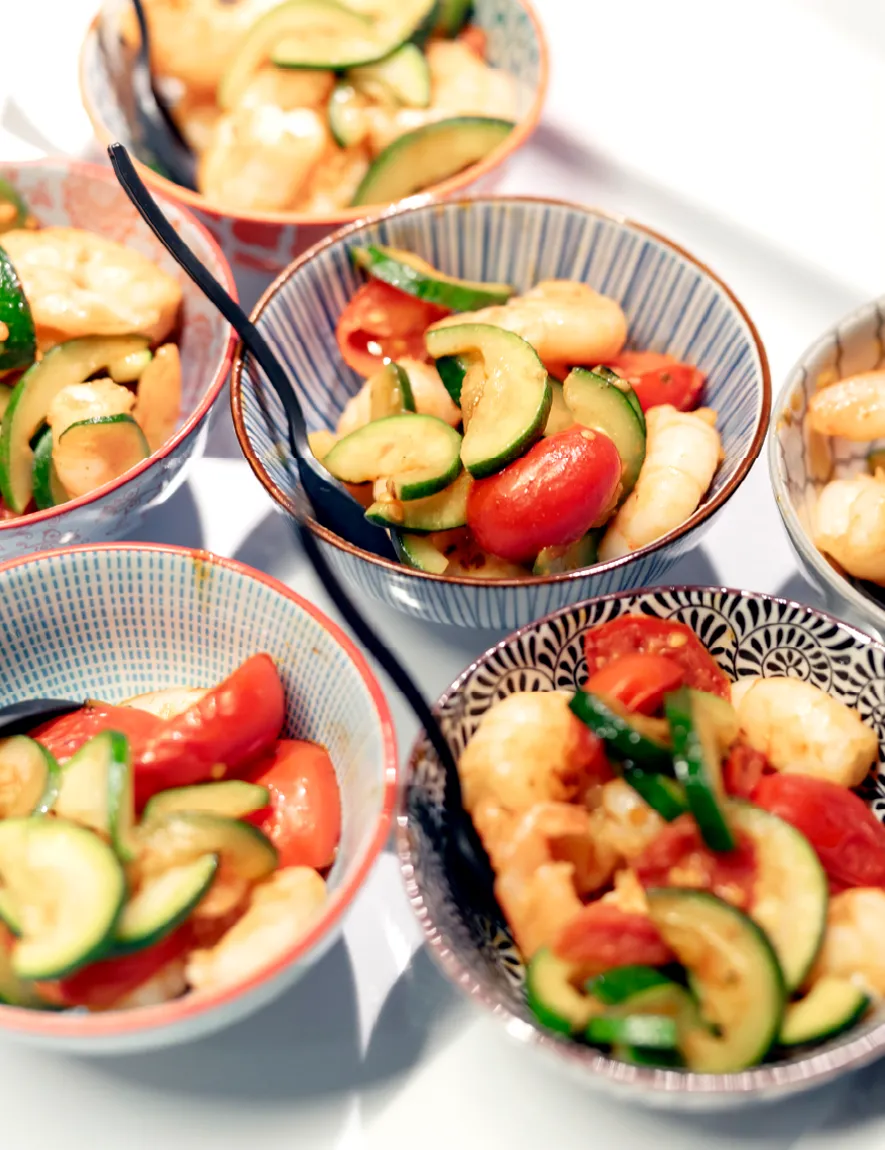 Portata di servizio catering con finger food